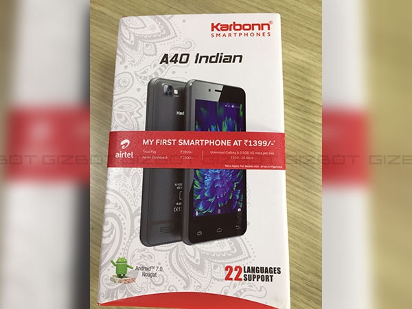 ભારતી એરટેલે કાર્બન સાથે મળી ને 4G સ્માર્ટફોન લોન્ચ કર્યો રૂ. 1399 ભારતી એરટેલે કાર્બન સાથે મળી ને 4G સ્માર્ટફોન લોન્ચ કર્યો રૂ. 1399