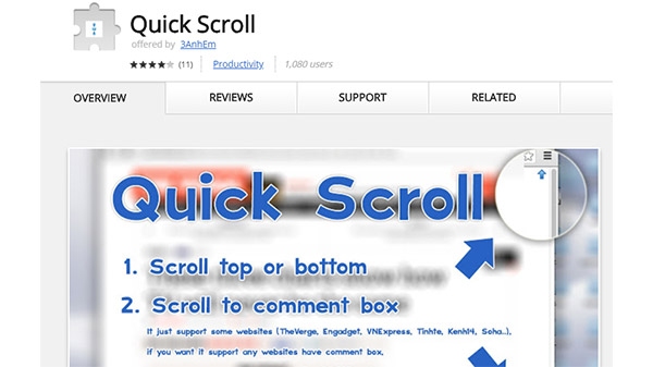 Google Quick Scroll