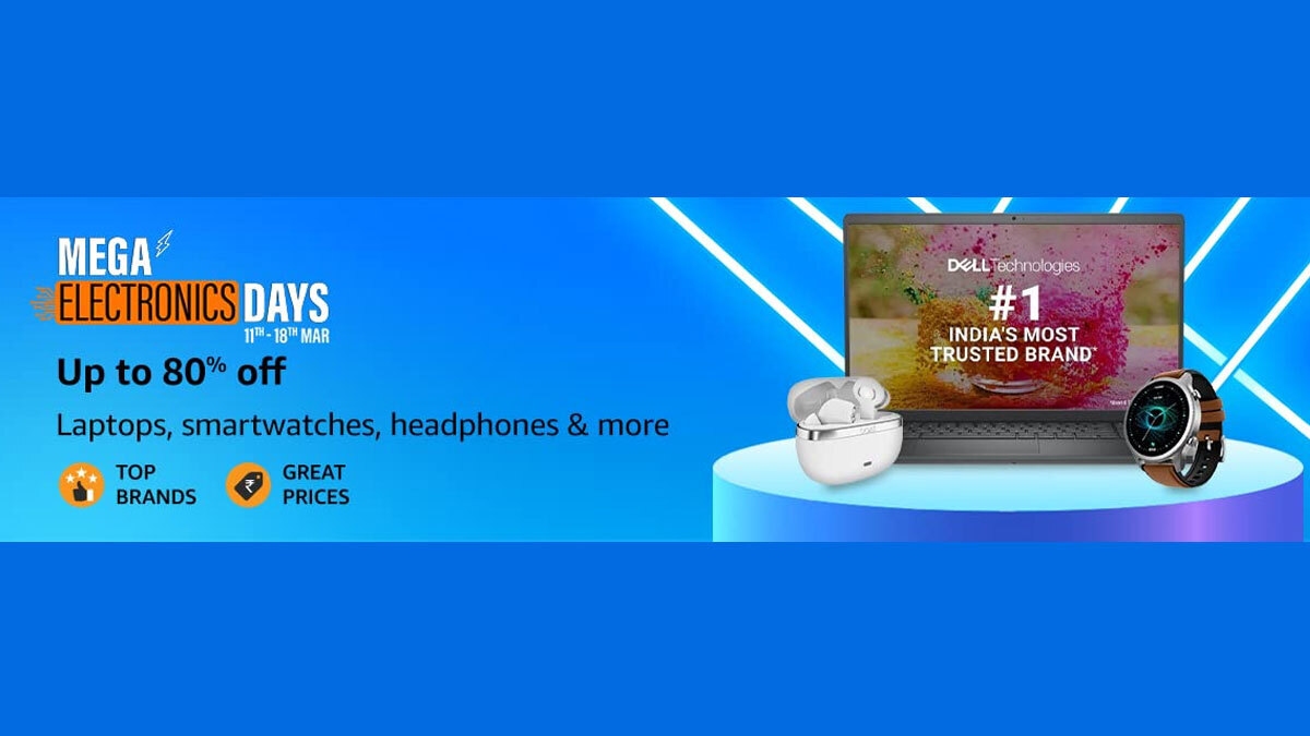 Amazon Mega Electronics Days sale live laptop and other gadgets got